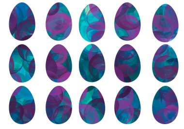 Duvar kağıdı, kumaş, tekstil, ambalaj ve hediyeler için yumurtalar. 