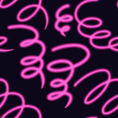 Tekstil ve ambalajlar, hediyeler, çarşaflar ve çocuklar ve ambalaj kağıtları için soyut, dikişsiz neon çizgiler.