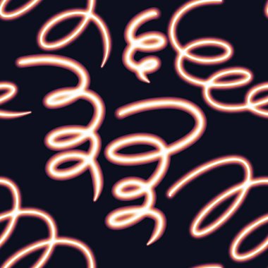 Tekstil ve ambalajlar, hediyeler, çarşaflar ve çocuklar ve ambalaj kağıtları için soyut, dikişsiz neon çizgiler.