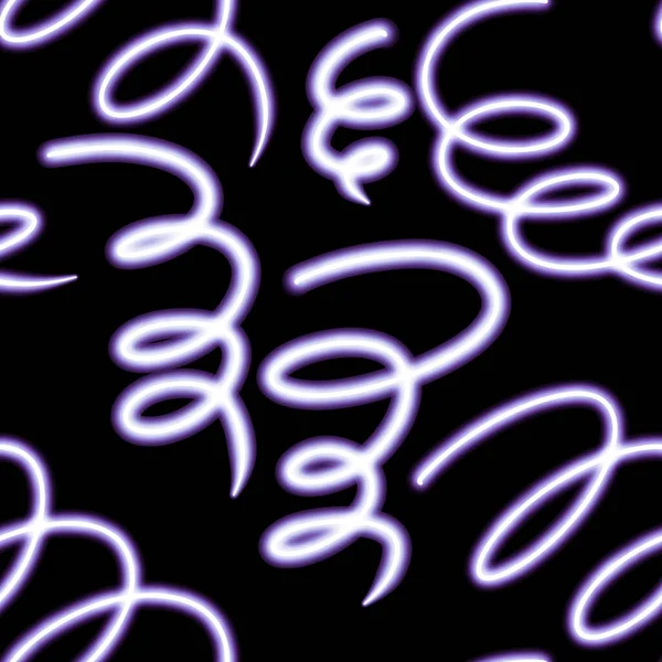 Tekstil ve ambalajlar, hediyeler, çarşaflar ve çocuklar ve ambalaj kağıtları için soyut, dikişsiz neon çizgiler.