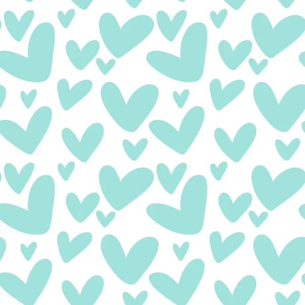 Seamless valentines pattern with hearts for postcard and gifts and cards — Stock Photo, Image