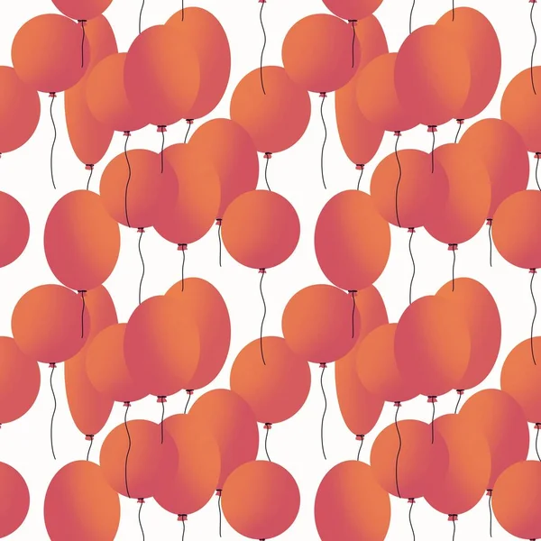 Seamless balloons pattern for kids and gifts and cards and linens and fabrics and textiles and packaging — Stockfoto