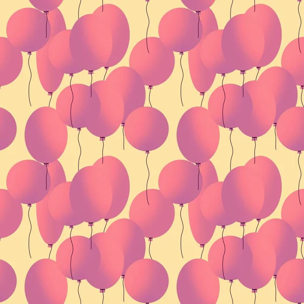 Seamless balloons pattern for kids and gifts and cards and linens and fabrics and textiles and packaging — Stockfoto