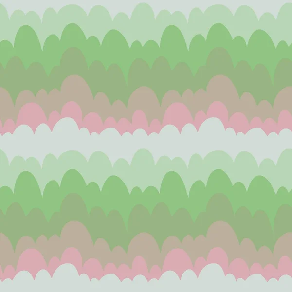 Seamless waves pattern with cartoon clouds for wallpaper and fabrics and packaging and linens and kids — Stock Photo, Image