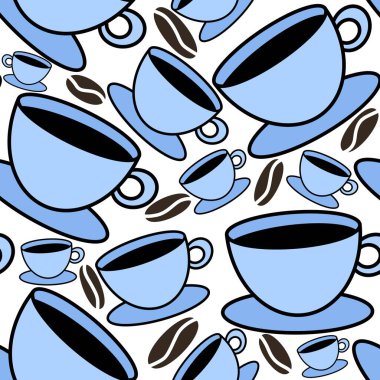 Kumaşlar, tekstil, ambalajlar, çarşaflar, çocuklar ve ambalaj kağıtları için kusursuz bir fincan kahve.