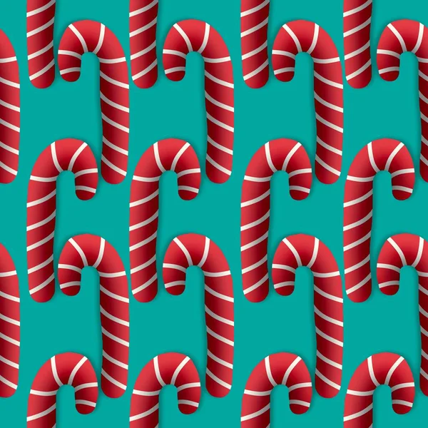 Seamless new year pattern with candy for fabrics and textiles and linens — Stock Photo, Image