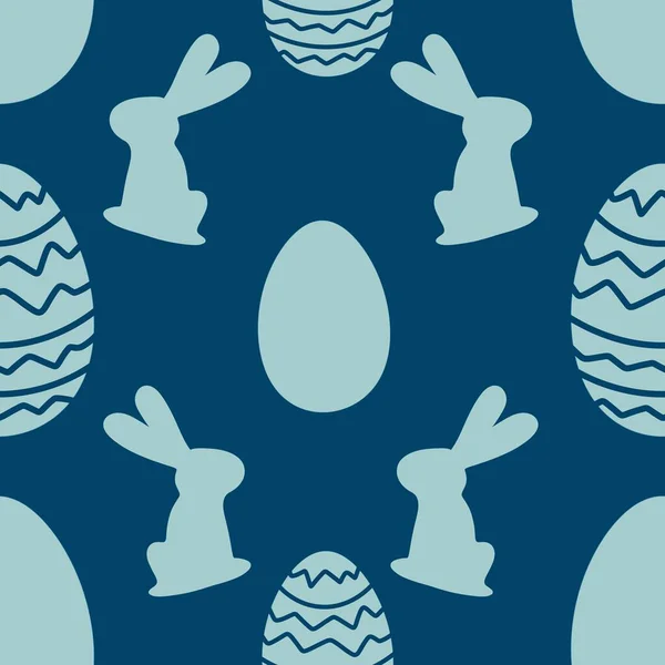 Easter seamless eggs and bunnies pattern for fabrics and textiles and packaging and gifts and cards and linens and kids — Fotografia de Stock