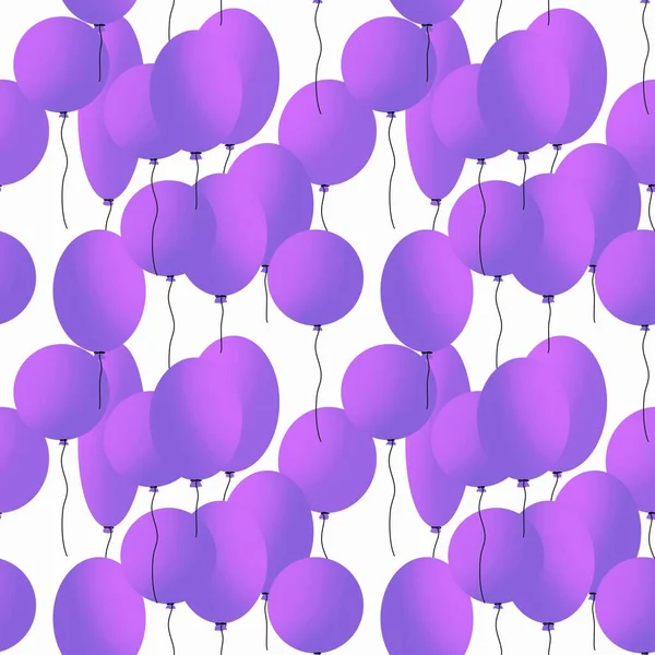 Patrón de globos sin costura para niños y regalos y tarjetas y ropa de cama y telas y textiles y envases — Foto de Stock