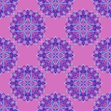 Kumaşlar, tekstil ve çarşaflar için kar taneleri olan kusursuz kış deseni 