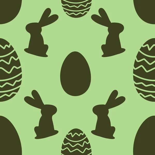 Wielkanocne jaja i króliczki wzór tkanin i tekstyliów, opakowań, prezentów, kart, pościeli i dzieci — Zdjęcie stockowe