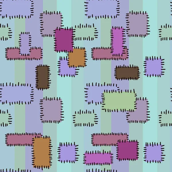 Kids seamless pattern with patch for fabrics and textiles and linens and gifts and cards and kids — Stock Photo, Image