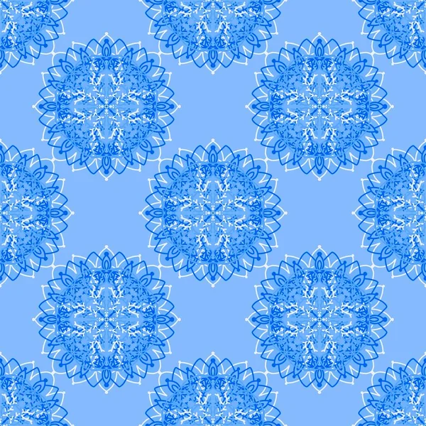 Seamless winter pattern with snowflakes for fabrics and textiles and linens — Stock Photo, Image