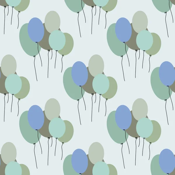 Seamless balloons pattern for kids and gifts and cards and linens and fabrics and textiles and packaging — Stockfoto