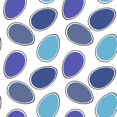 Duvar kağıdı, kumaş, tekstil, ambalaj ve hediyeler için yumurtaları olan paskalya pürüzsüz deseni. 