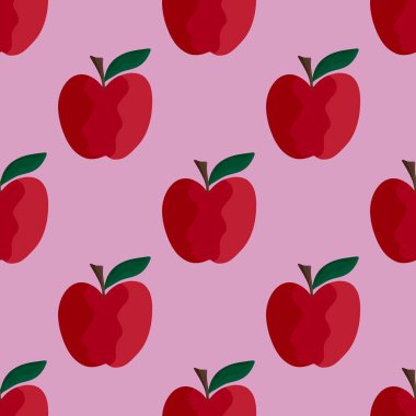 Hediyeler için elmalı, kusursuz meyve deseni.