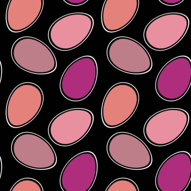 Duvar kağıdı, kumaş, tekstil, ambalaj ve hediyeler için yumurtaları olan paskalya pürüzsüz deseni. 