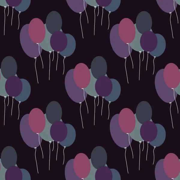 Seamless balloons pattern for kids and gifts and cards and linens and fabrics and textiles and packaging — Fotografia de Stock