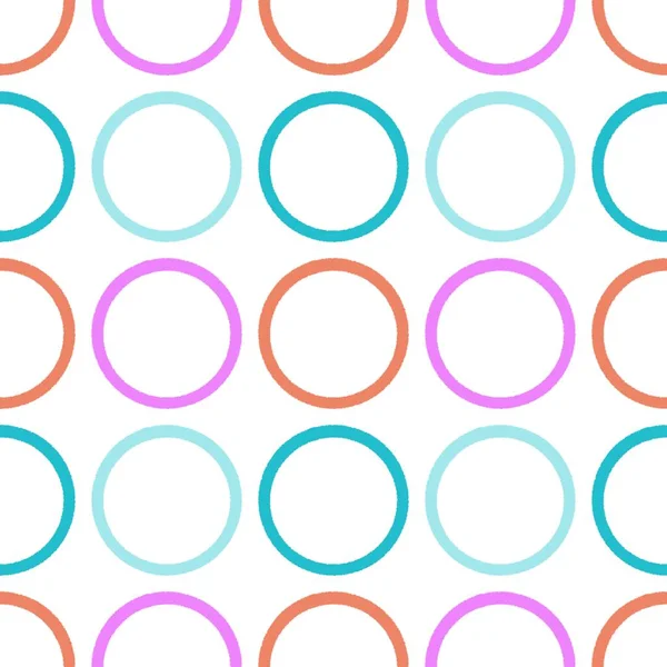 Geometric simple seamless circle dots pattern for fabrics and textiles and cards and linens and kids and wrapping paper — Fotografia de Stock