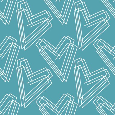 Kartpostallar, hediyeler ve kartpostallar için kalpleri olan kusursuz sevgililer günü desenleri. 