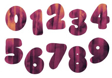 Etiketler, kartlar, posterler, ambalajlar, kartpostallar ve dergiler için renkli numaralarla ayarlayın