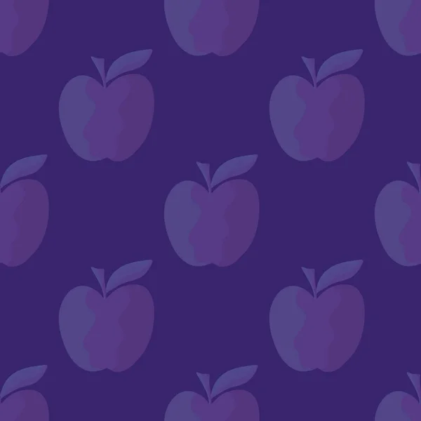 Naadloos fruitpatroon met appels als geschenk — Stockfoto