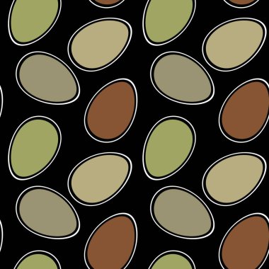 Duvar kağıdı, kumaş, tekstil, ambalaj ve hediyeler için yumurtaları olan paskalya pürüzsüz deseni. 