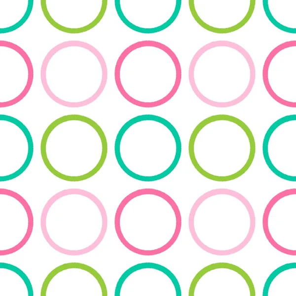 Padrão de pontos de círculo sem costura simples geométrica para tecidos e têxteis e cartões e lençóis e crianças e papel de embrulho — Fotografia de Stock