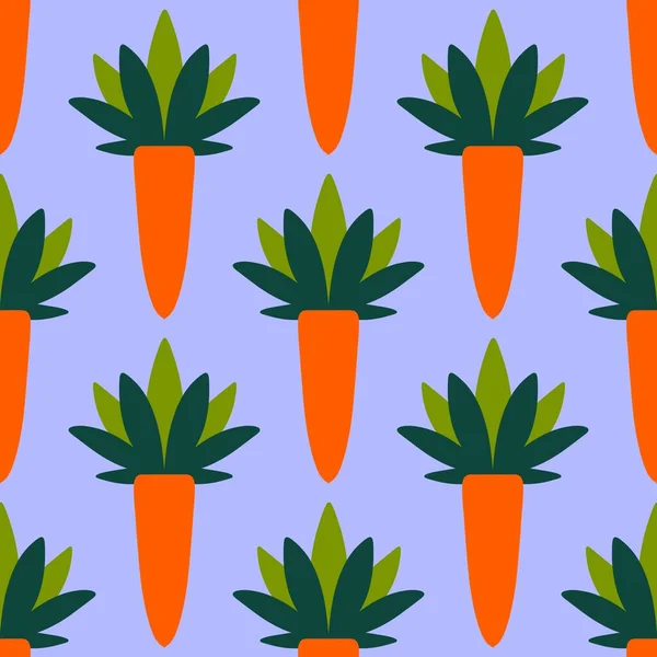 Бесшовный геометрический рисунок моркови для обоев и тканей, упаковки и постельного белья, детей и оберточной бумаги — стоковое фото
