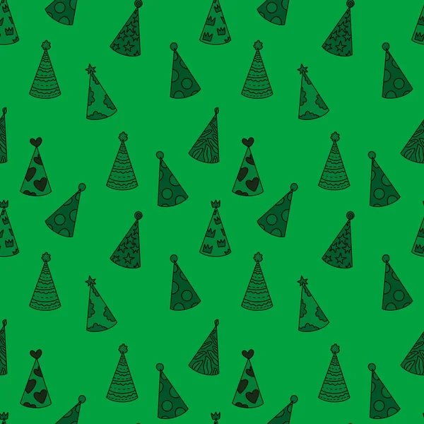 Party hat seamless pattern for fabrics and packaging and gifts and cards and kids and wrapping paper and festive — Stock Photo, Image