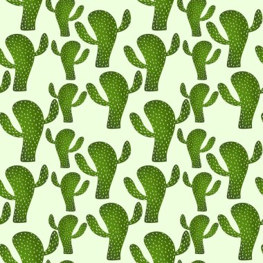 Kumaşlar, tekstil ve ambalajlar, hediyeler, kartlar, çarşaflar ve çocuklar için kaktüssüz çiçek deseni.