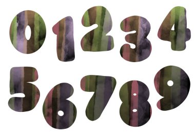 Etiketler, kartlar, posterler, ambalajlar, kartpostallar ve dergiler için renkli numaralarla ayarlayın