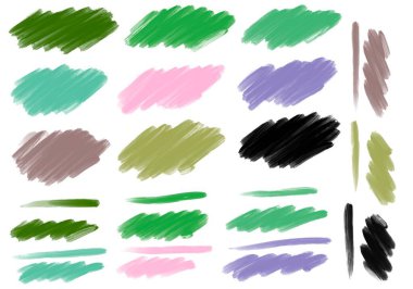 Dergiler, kartlar, hobiler, defterler, çıkartmalar ve çocuklar için boya kalemleri ile set