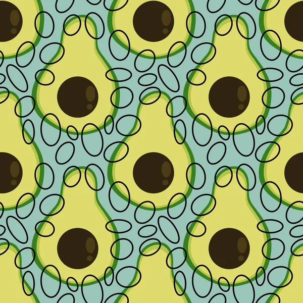Avokado sömlöst mönster för tyger och textilier och förpackningar och presenter och kort och sängkläder — Stockfoto