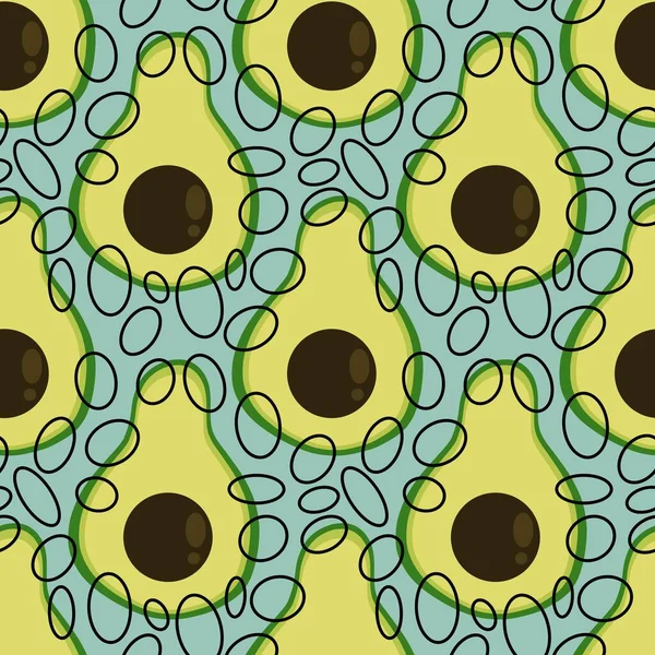 Avocado seamless pattern for fabrics and textiles and packaging and gifts and cards and linens — Stock Photo, Image