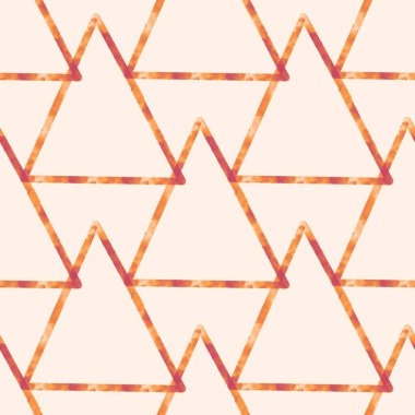 Kumaşlar, ambalajlar, hediyeler, kartlar, çarşaflar ve çocuklar için soyut geometrik dikişsiz üçgen desen
