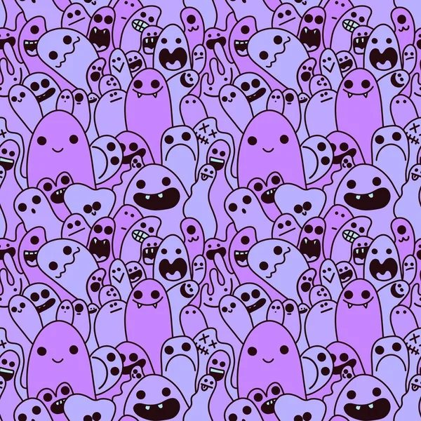 Cartoon seamless monster alien pattern for fabrics and textiles and packaging and gifts and cards and linens and kids — Stock Photo, Image