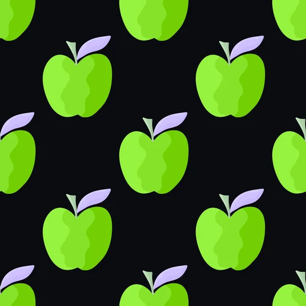 无缝制水果图案,苹果作礼物 — 图库照片