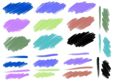 Dergiler, kartlar, hobiler, defterler, çıkartmalar ve çocuklar için boya kalemleri ile set