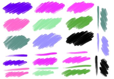 Dergiler, kartlar, hobiler, defterler, çıkartmalar ve çocuklar için boya kalemleri ile set