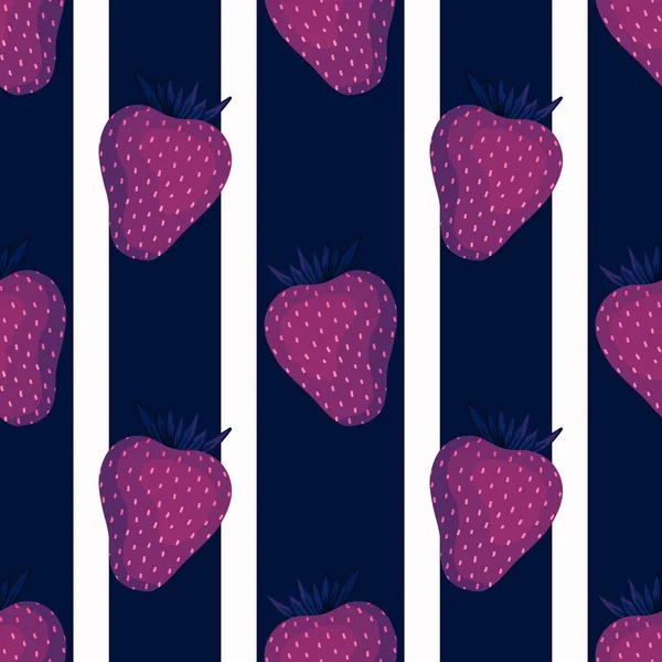 Fruit seamless strawberry pattern for fabrics and textiles and packaging and gifts and cards and linens — Fotografia de Stock