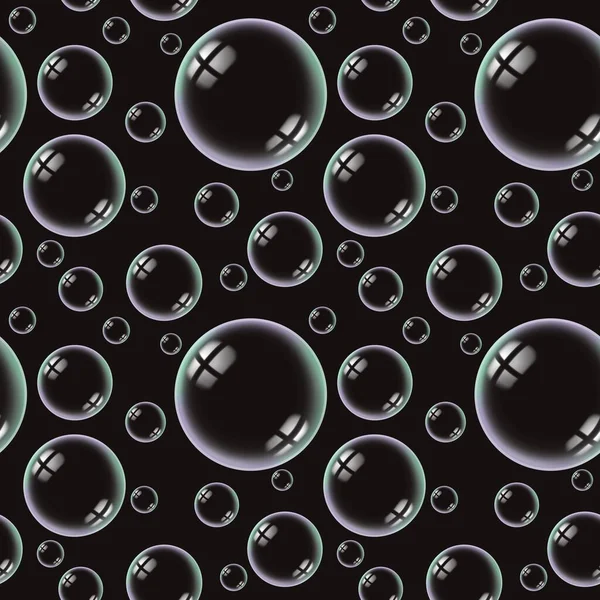 Seamless soap bubble pattern for fabrics and textiles and packaging and gifts and cards and linens — Stock Photo, Image