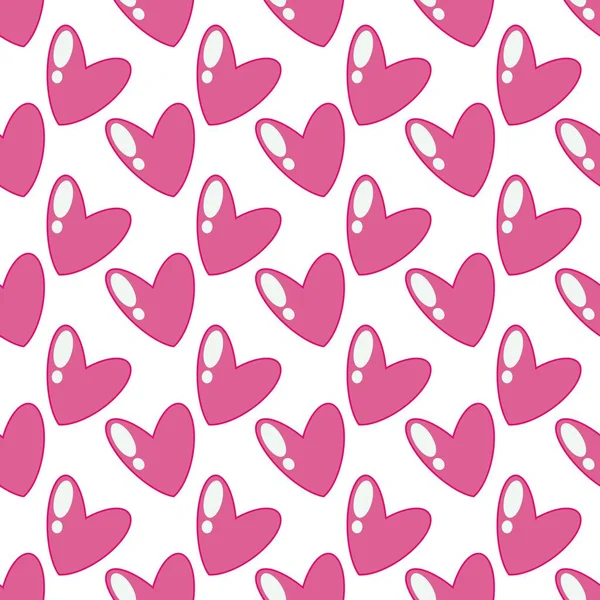 Seamless valentines pattern with hearts for postcard and gifts and cards — Stock Photo, Image