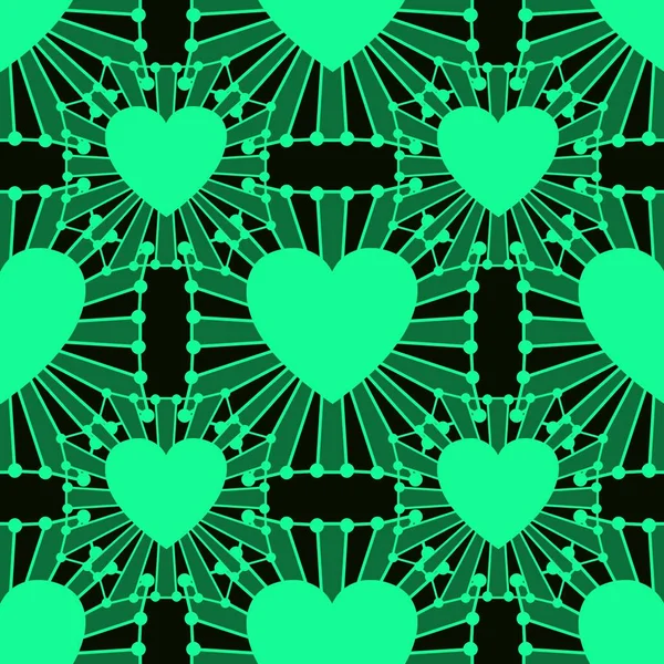 Seamless valentines pattern with hearts for postcard and gifts and cards — Stock Photo, Image