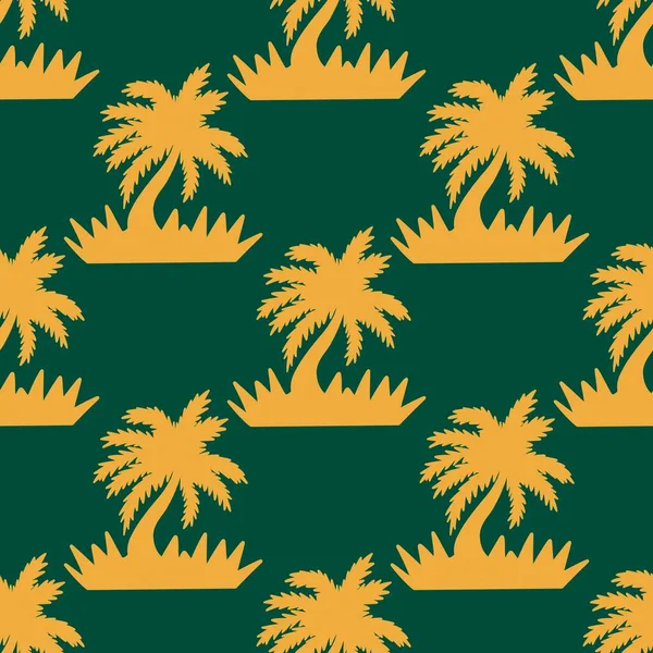 Sommer nahtlose Palmen Muster für Stoffe und Verpackungen und Geschenke und Karten und Bettwäsche und Kinder und Hobbys — Stockfoto