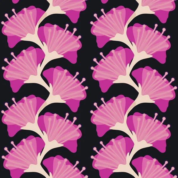 Простий квітковий безшовний візерунок з квітами для тканин, карт, постільної білизни та дітей та паперу — стокове фото
