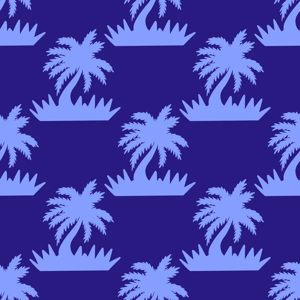 Sommer nahtlose Palmen Muster für Stoffe und Verpackungen und Geschenke und Karten und Bettwäsche und Kinder und Hobbys — Stockfoto