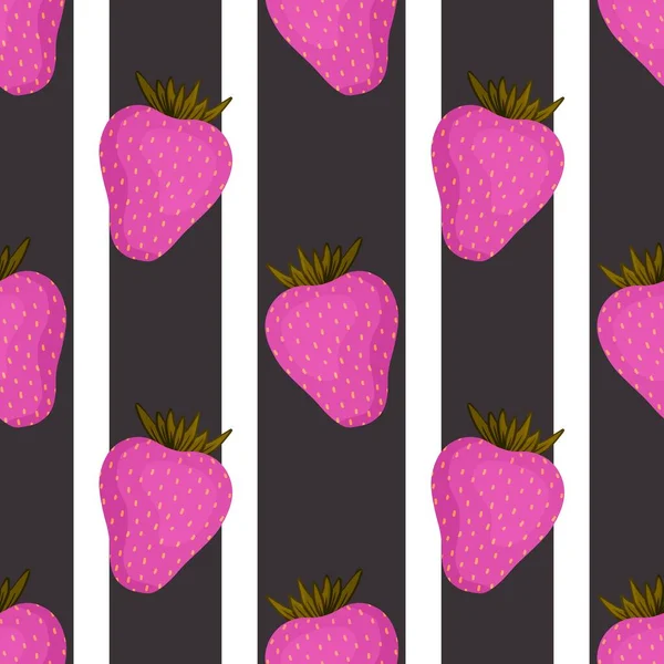 Fruit naadloze aardbei patroon voor stoffen en textiel en verpakking en geschenken en kaarten en linnengoed — Stockfoto