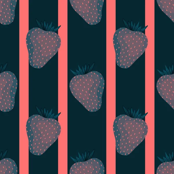 Fruit seamless strawberry pattern for fabrics and textiles and packaging and gifts and cards and linens — Stock Photo, Image