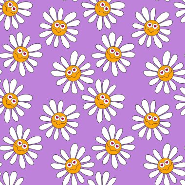 Kumaşlar, kartlar, çarşaflar, çocuklar ve ambalaj kağıtları için çiçeklerle basit, pürüzsüz desen.