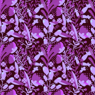 Kumaşlar, kartlar, çarşaflar, çocuklar ve ambalaj kağıtları için çiçeklerle basit, pürüzsüz desen.